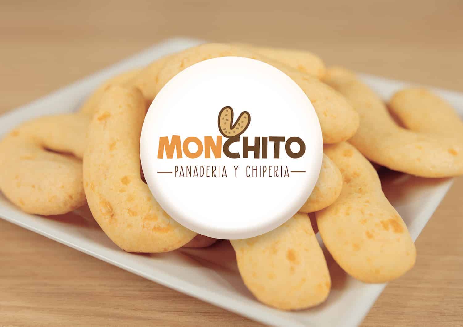 Logotipo criado para a panificadora Monchito de San Alberto no Paraguai