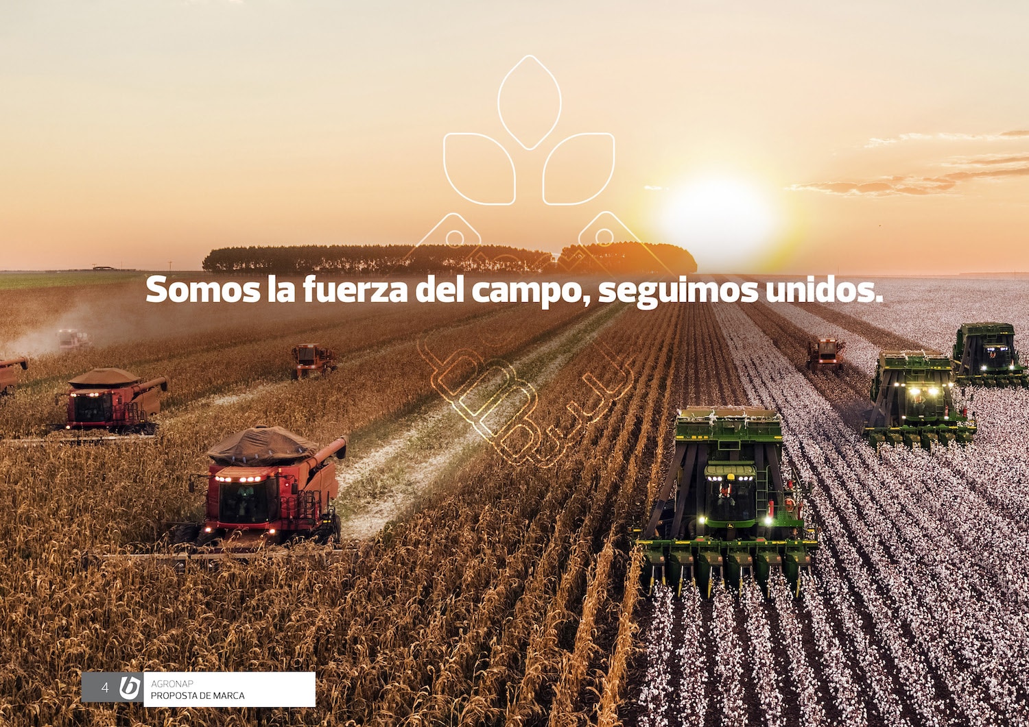 Anúncios agrícolas para contextualizar a marca