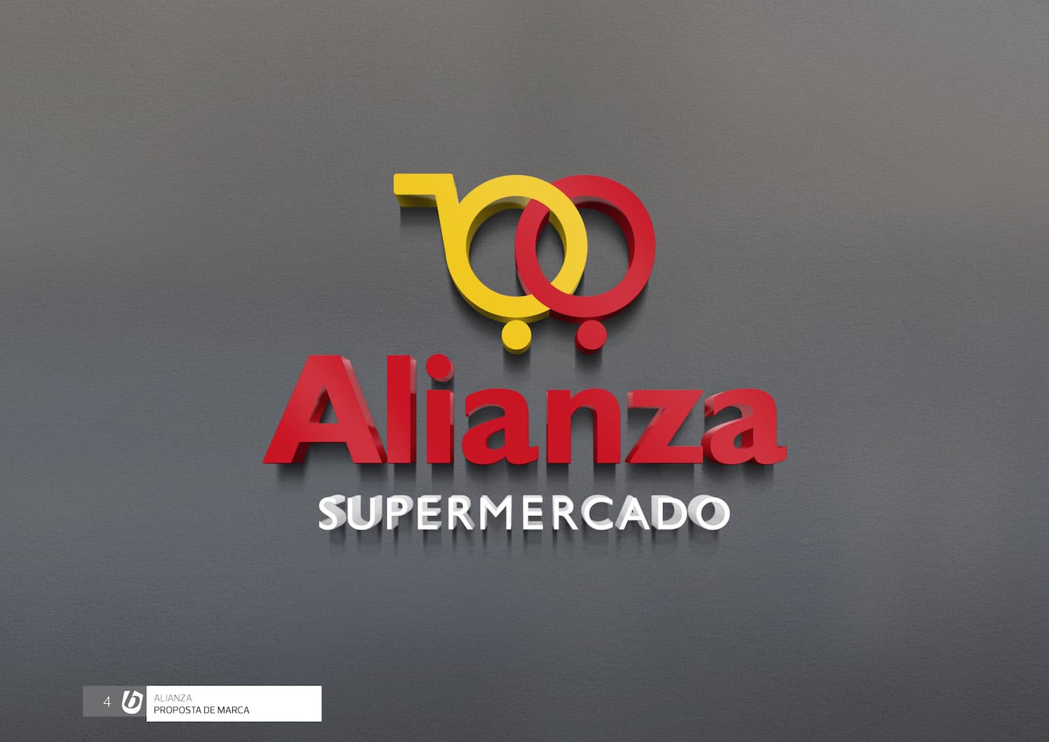 Logotipo aplicado em 3d