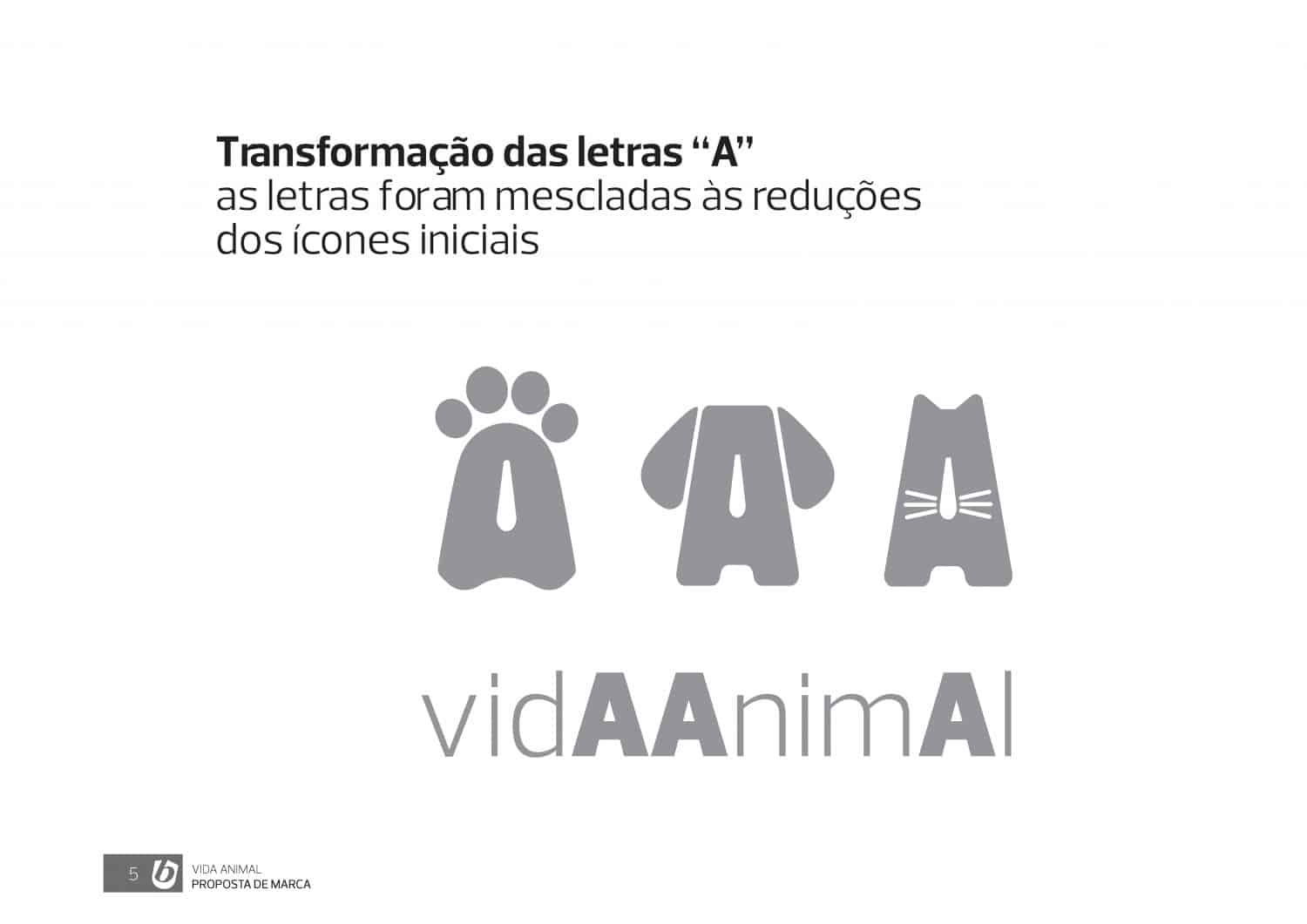 Elementos dos pets se transformaram nas letras do nome do consultório