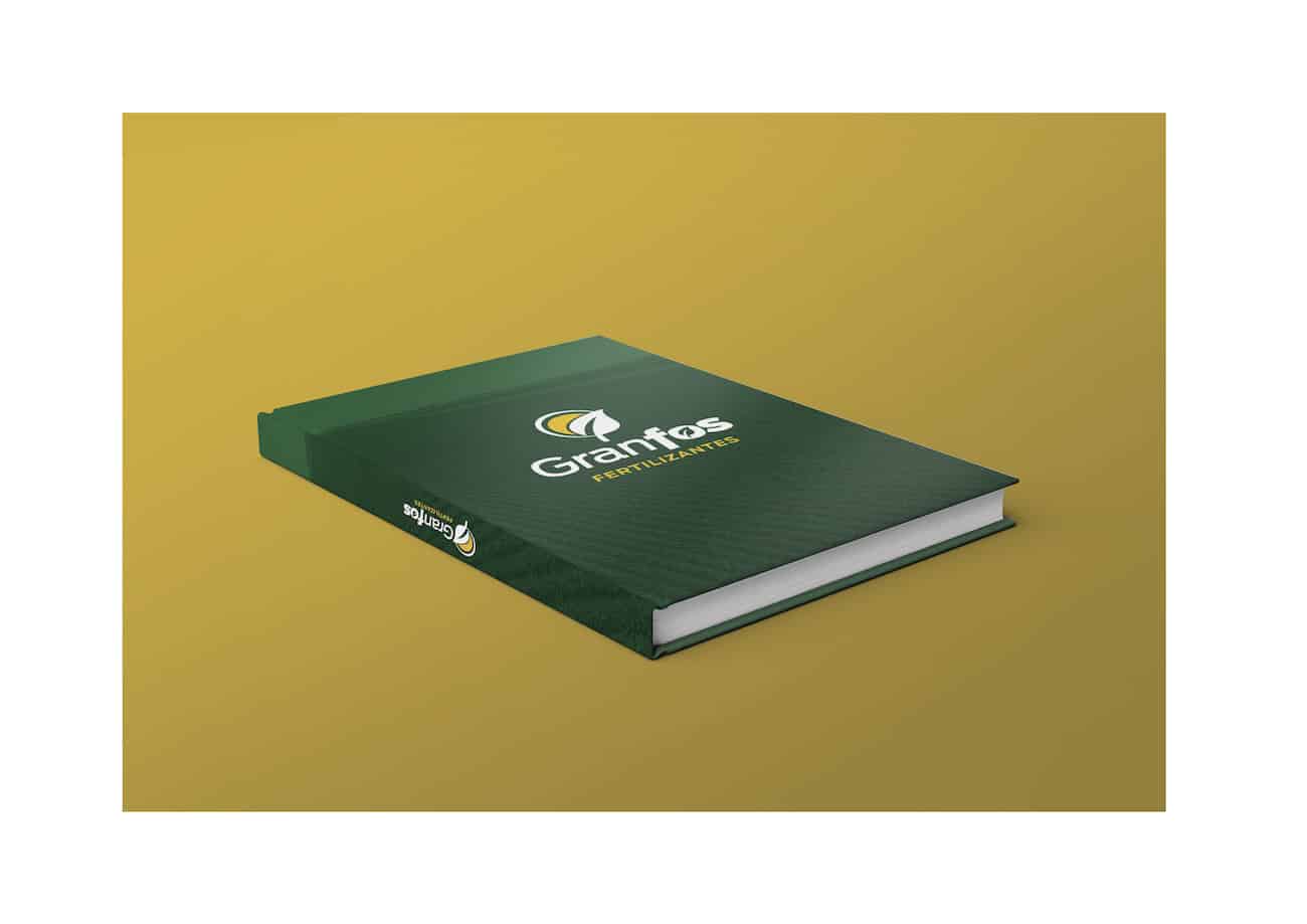 Livro / agenda com o logotipo aplicado