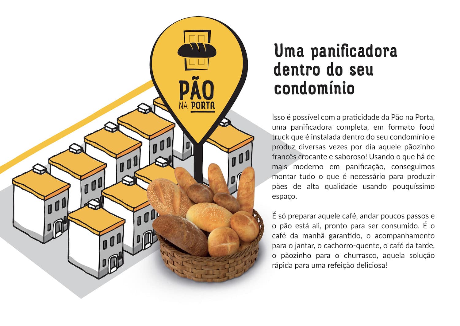 Revelação da marca da Panificadora Pão na Porta