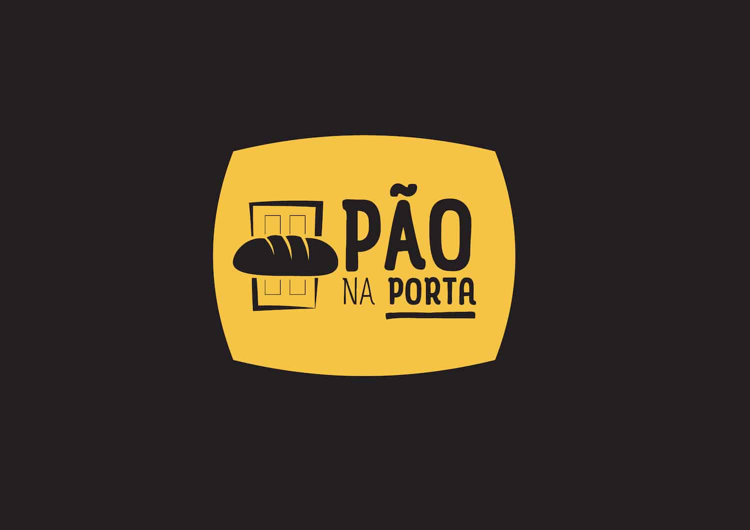 Logo criada para a panificadora Pão na Porta: uma padaria intinerante