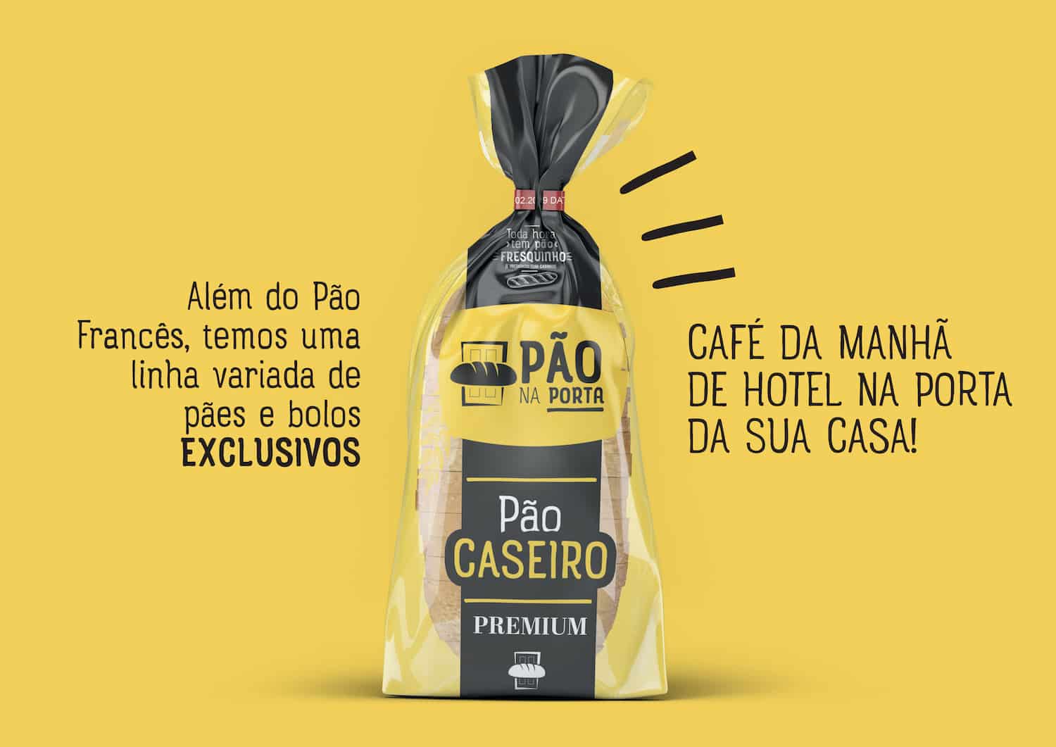 Design de embalagem para pão