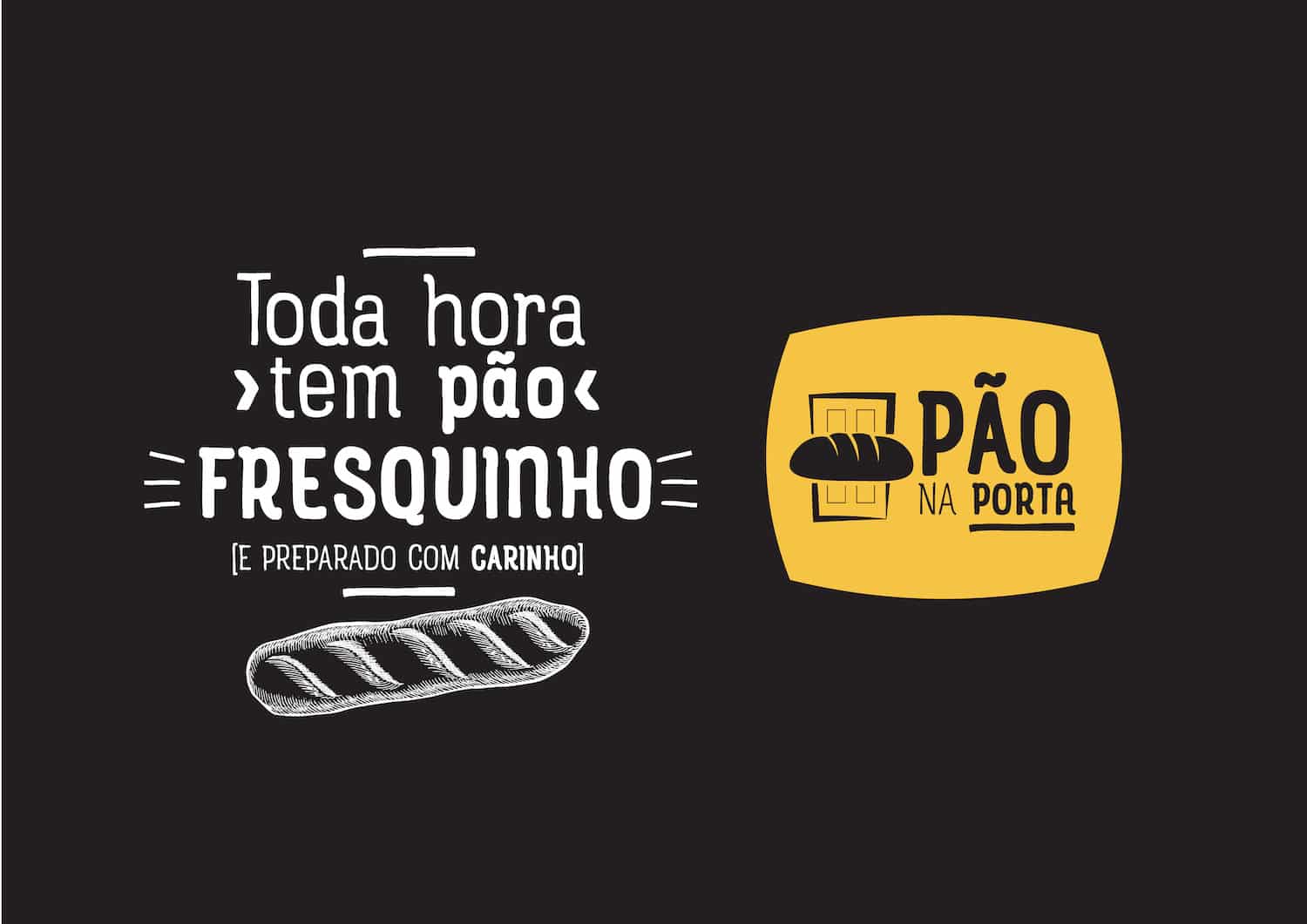 Logotipo e selo de apoio criados para a padaria