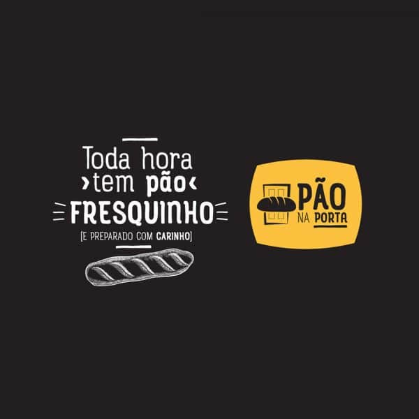 Criação de logo e branding pão na porta