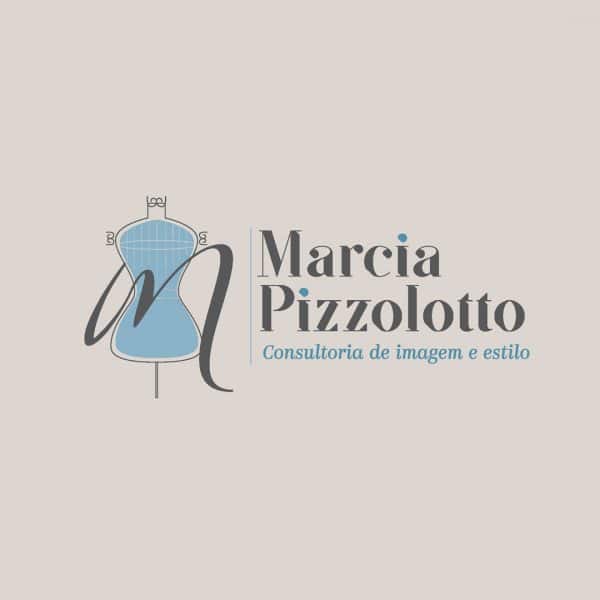 Logotipo criado para a personal stylist Marcia Pizzolotto